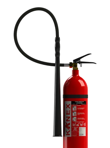 Kanex CO2 Fire Extinguisher, Stored Pressure Squeeze Type Valve (RQ series)