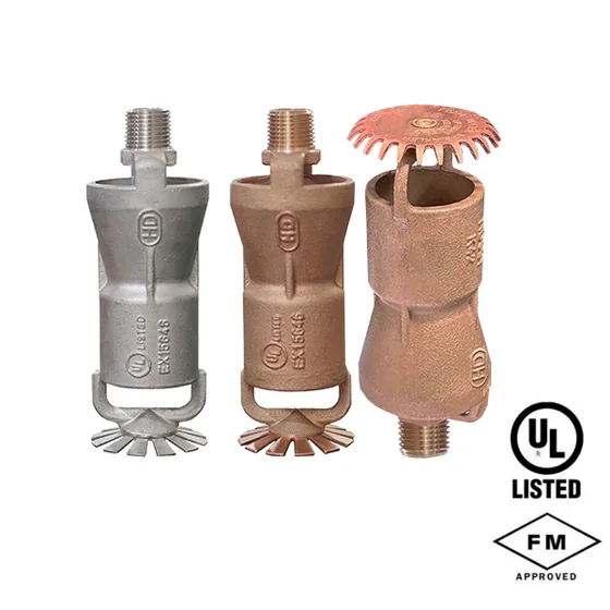HD Fire Air Aspirating Foam-Water Sprinkler Nozzle, Pendent and Upright