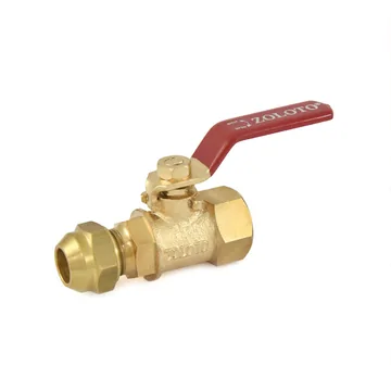 Zoloto Bronze Ball Valve with Flare Nut, Mixed Ends (1085B)