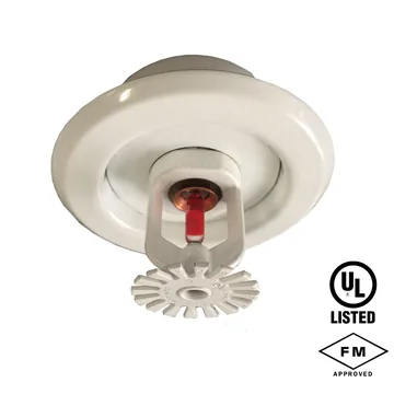 HD Fire Recessed Pendent Sprinkler with Escutcheon, UL Listed and FM Approved