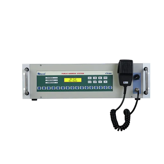 Ravel e’Scape PA Main Console, 1 to 16 Zones