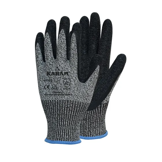 Karam HPPE and Glass Fibre Gloves with Crinkle Latex Palm