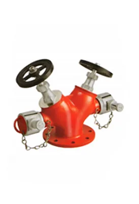 Minimax Double Headed Hydrant Valve, Oblique Type B, 63 mm (IS:5290)