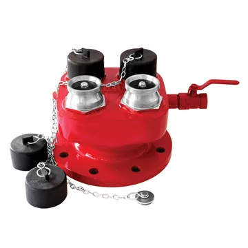 New Age Four Way Inlet Breeching, 6 inch Outlet