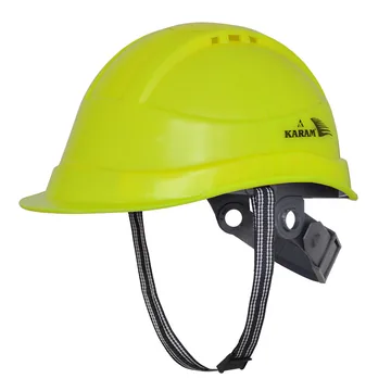 Karam Ventilated Safety Helmet with Peak and Slider Adjustment (EN 397)
