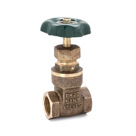 Sant Valves SBM-2 Bronze Gate Valve, Screwed BSP