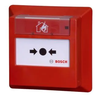 Bosch FMC-420RW Addressable Manual Call Point, Indoor, Flush-Mount, Red (Glass GFGRD or Resettable GFRRD)