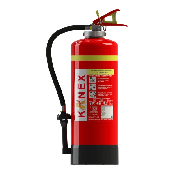 Kanex AFFF Foam Fire Extinguisher, Cartridge Operated (RQ series, 6 and 9 KG)