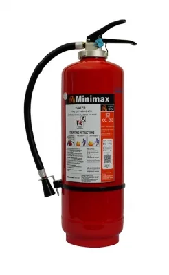 Minimax Water Fire Extinguisher, Gas Cartridge, 9 L