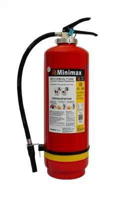 Minimax AR-AFFF Foam Fire Extinguisher, Gas Cartridge, 9 L