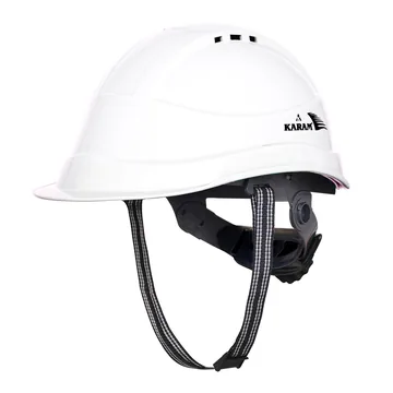 Karam Ventilated Safety Helmet with Peak, EN 397 and EN 50365