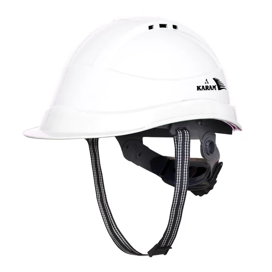 Karam Ventilated Safety Helmet with Peak, EN 397 and EN 50365