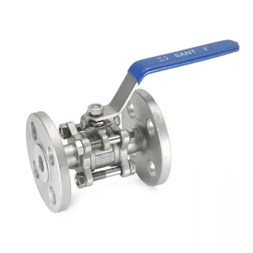 Sant Valves SSBVF Stainless Steel Ball Valve, 3 Piece, Class-150 Flanged
