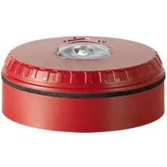 Siemens SOL-LX-W-RR Low Current Wall Beacon, Red Housing, Red Flash
