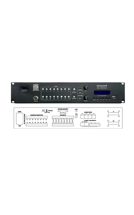 Honeywell RAAGA 4 HN-MEVAC Digital Voice Alarm Controller