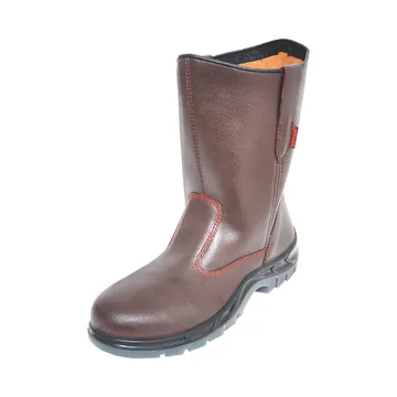 Karam FS51 High Ankle Rigger Boot, Dark Brown Leather