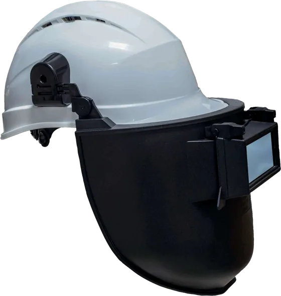Delta Plus CASOUD2HE Helmet Mounted Welding Shield, Shade 11