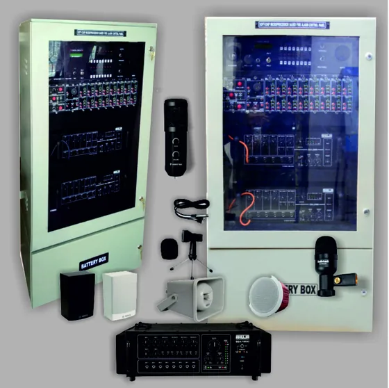 Soft-Chip Microprocessor Fire Alarm Panel with Integrated Public Address