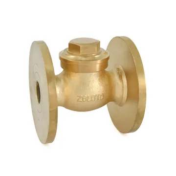 Zoloto Bronze Horizontal Check Valve No.9, SS 410 Trim, Flanged (1014)