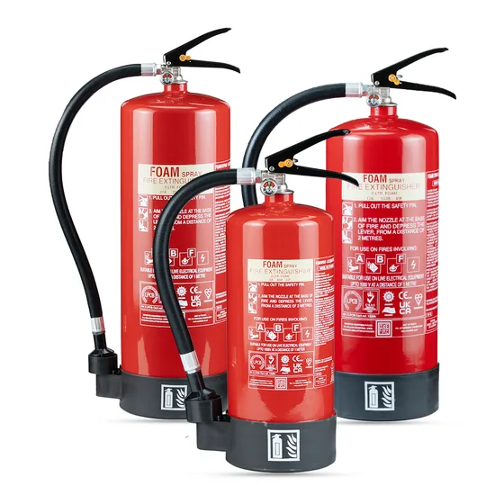 Ceasefire EN Range Foam Fire Extinguisher, Spray Model