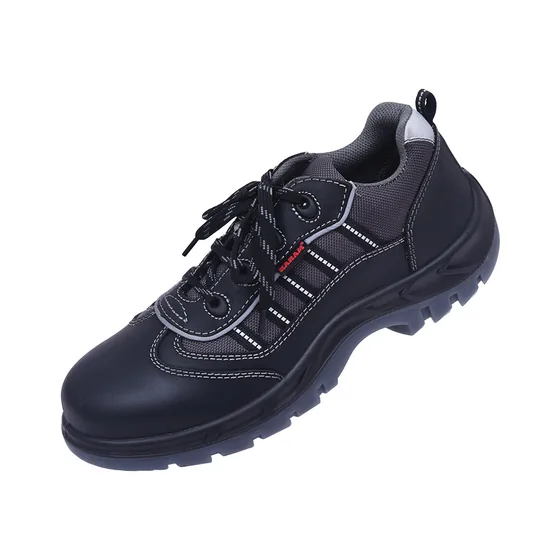 Karam Executive Sporty Lace-Up Leather Safety Shoes, PU/TPU Sole