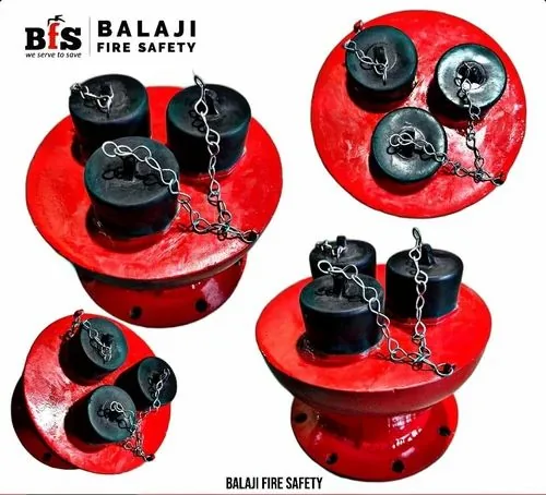 Balaji Fire Safety 3 Way Breeching Inlet, Cast Iron, 63 mm