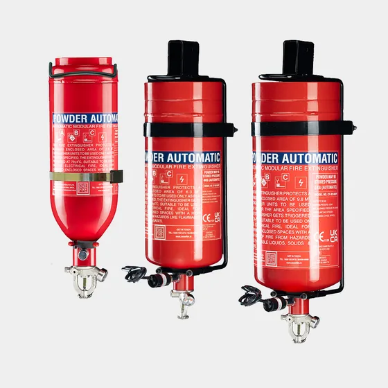 Ceasefire M Series Automatic Fire Extinguisher, ABC Powder MAP 50, Wall Mounted