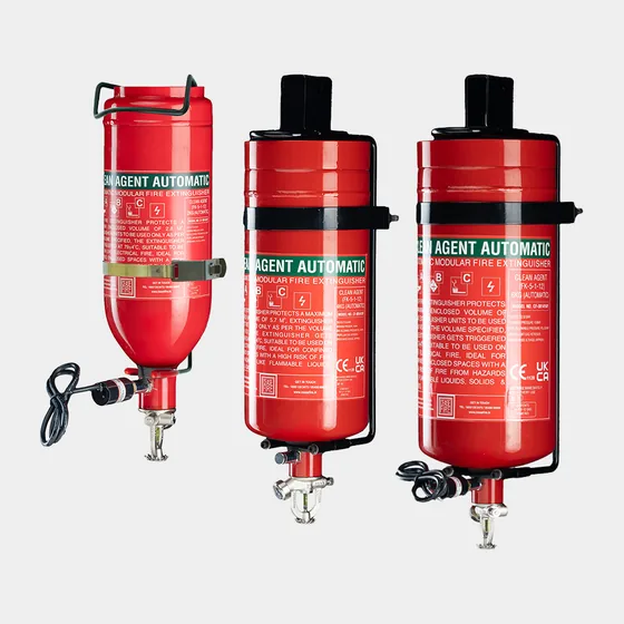 Ceasefire M Series Automatic Fire Extinguisher, Clean Agent FK-5-1-12, Wall Mounted