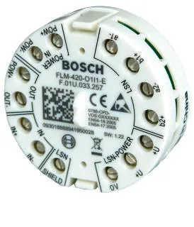 Bosch FLM-420-O1I1 Output-Input Interface Module, 1 Output and 1 Input (Built-in -E, DIN Rail -D)