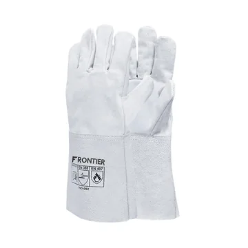 Karam Frontier Split Leather Gauntlet Gloves, 14 inch