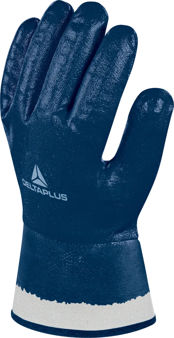 Delta Plus NI175 Nitrile Gloves, Safety Cuff, Fully Coated