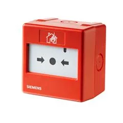 Siemens FDM231-RP Cerberus PRO Addressable Manual Call Point, Complete with Back Box