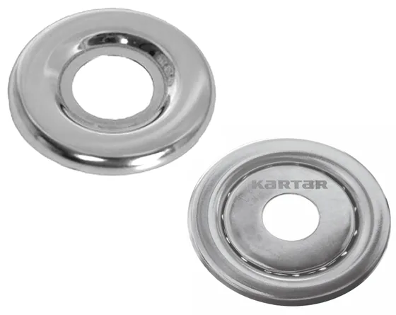 Kartar Valves Sprinkler Rosette Plate, Fixed (K908 FR) or Adjustable (K908 AR)