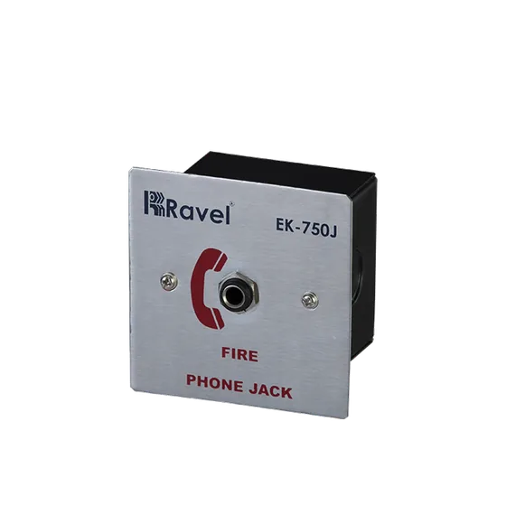Ravel Fireman Telephone Jack, Stainless Steel