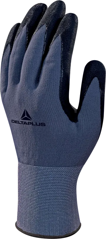 Delta Plus VE726 Gloves, Nitrile and PU Coated, Gauge 15
