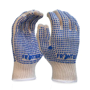 Karam Frontier Cotton Knitted Gloves with PVC Dots
