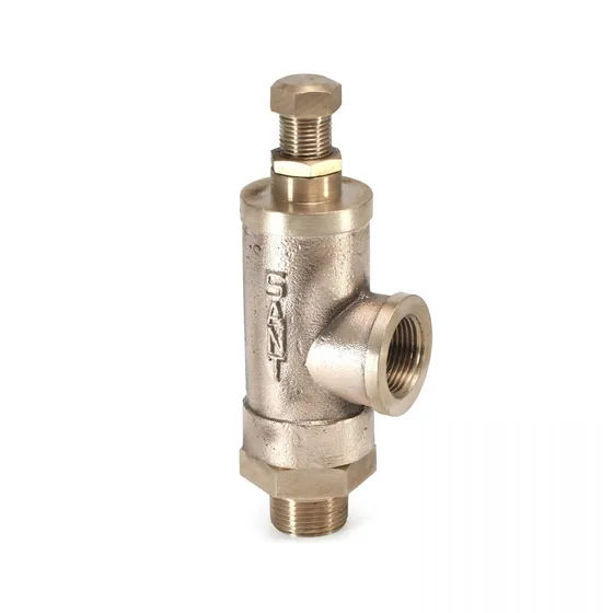 Sant Valves IBR-22 Bronze Pressure Relief Valve, Right Angle, Enclosed Discharge