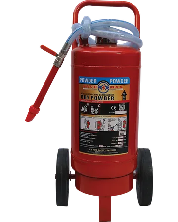 Savemax BC Powder (DCP) Trolley Extinguisher, CO2 Stored Pressure, 25 to 75 Kg