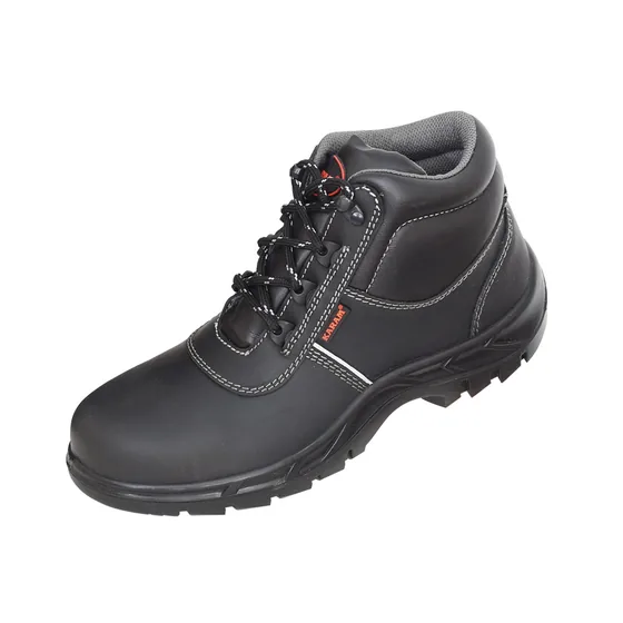 Karam FS232 High Ankle Grain Leather Safety Shoes, Steel Toe
