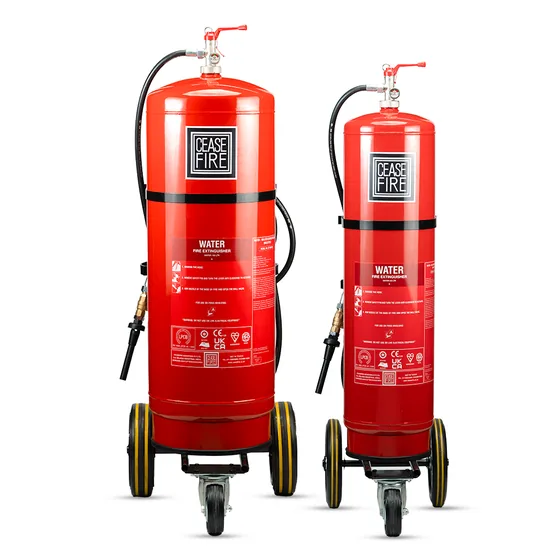 Ceasefire EN Approved Water Wheeled Fire Extinguisher, Jet Model (EN 1866)