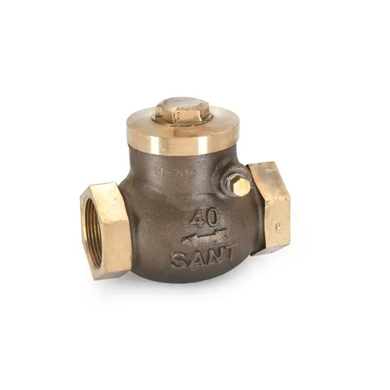 Sant Valves IS-35A Bronze Swing Check Valve, IS 778 Class 2, Screwed