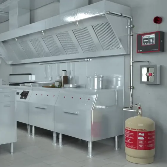 Ceasefire LPCB Commercial Kitchen Suppression System, Wet Chemical Based (LPS 1223)