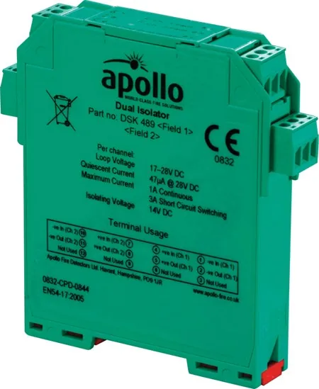 Apollo XP95 DIN-Rail Dual Channel Isolator