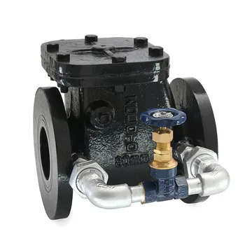 Zoloto Cast Iron Swing NRV with Bypass, PN 1.0, Flanged (1083B)