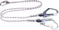 Delta Plus Twin Leg Rope Lanyard, 10.5 mm Braided Rope, 1.50 m