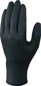 Delta Plus VENITACTYL V1450B100 Black Nitrile Disposable Gloves