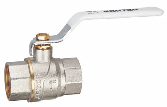 Kartar Valves Forged Brass Ball Valve, Full Bore, Chrome Plated, PN 40 (K916, K611)