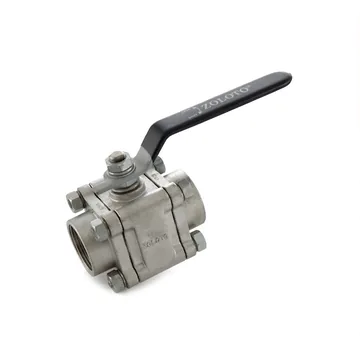 Zoloto SS 304 (CF8) Three Piece Ball Valve, Class 150, Screwed (1081)