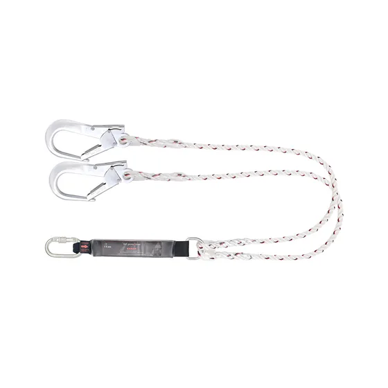 Karam Twin Leg Energy Absorbing Lanyard, Twisted Rope