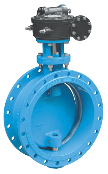 Kartar Valves Double Flanged Butterfly Valve, Double Eccentric, DI Body, PN 1.6 (K716)